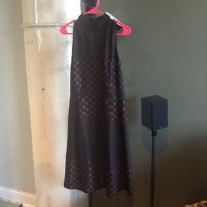 Black Polka Dot Work Dress